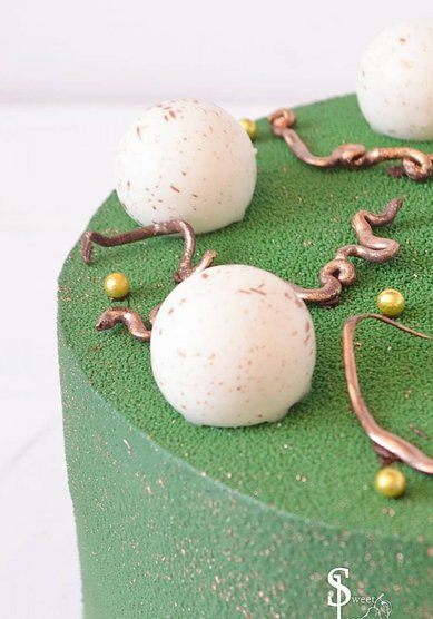 Свадебный торт Покрытие шоколадный велюр. (S117216) - Домашняя кондитерская Sweet Pear