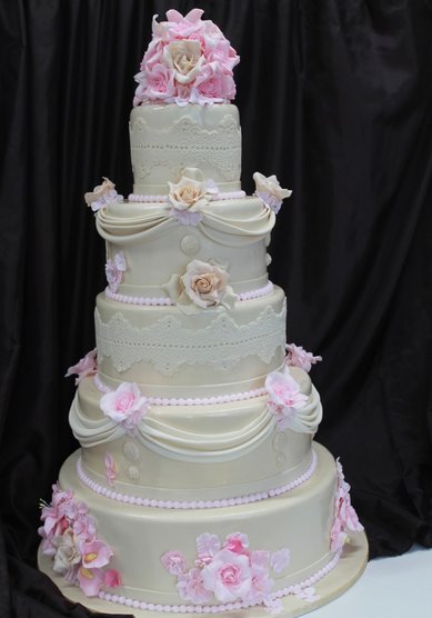 Торт на свадьбу К86687 - Компания Кондитерская Золотая классика